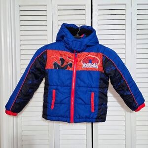 Marvel Spider-Man Boy's 4 Puffer Jacket